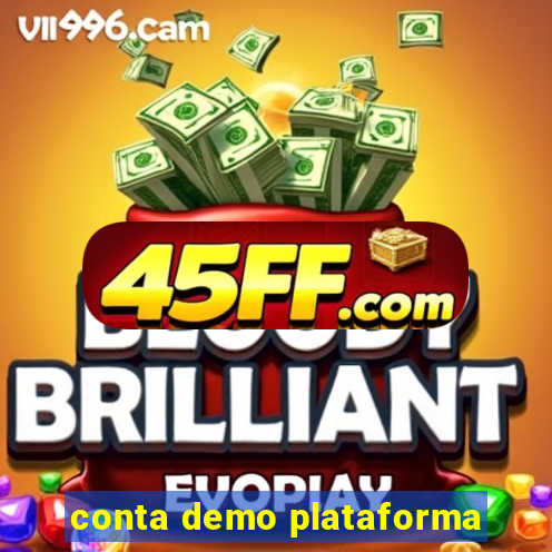 conta demo plataforma